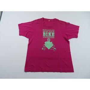 Best Dam Bike Get Together in the Southwest T-Shirt Double Sided Sz L 1980s